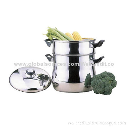 New design stainless steel cookware pasta pot with 0.6 to 1.0mm thickness
